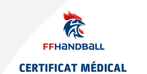 Certificat médical FFHB 2025-26